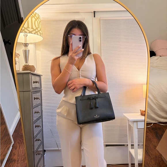 Kate Spade Black Satchel with Tassels - Picture 3 of 8